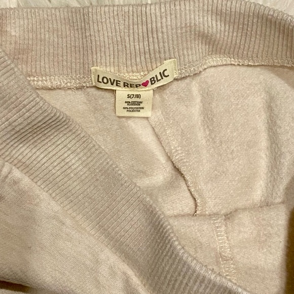 Love Republic Cream Sequins “Blessed” Jogger/Sweatpants Size S 7-8 - Picture 4 of 5